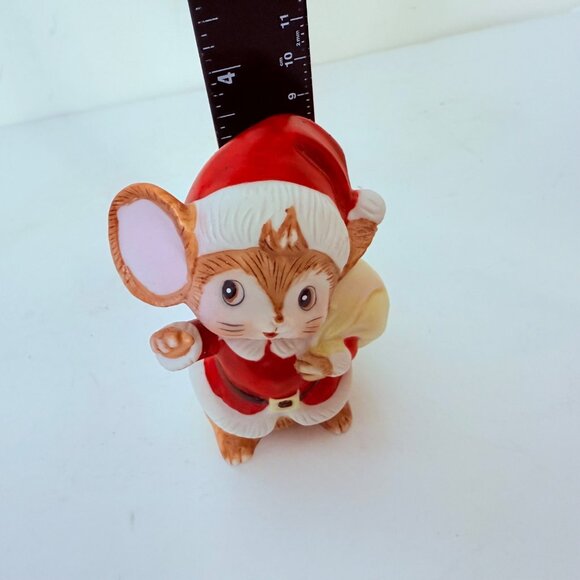 Homco Christmas Mouse Figurines Set Of 3 Anthropomorphic VTG Retro Holiday Decor - Picture 14 of 15